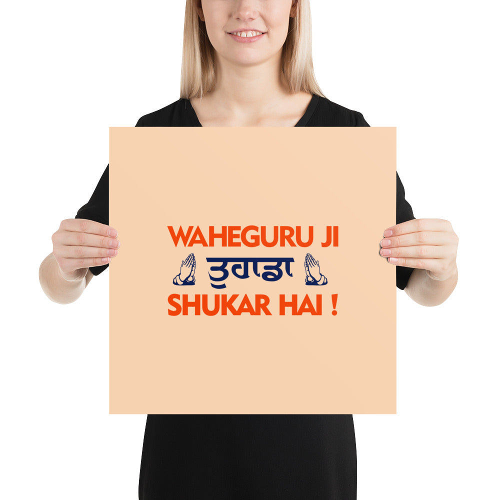 WAHEGURU JI TERA SHUKAR HAI - Poster