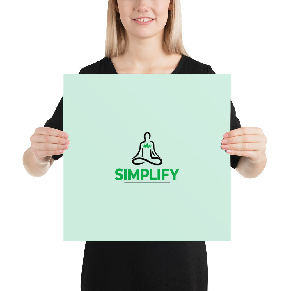 SIMPLIFY - Poster