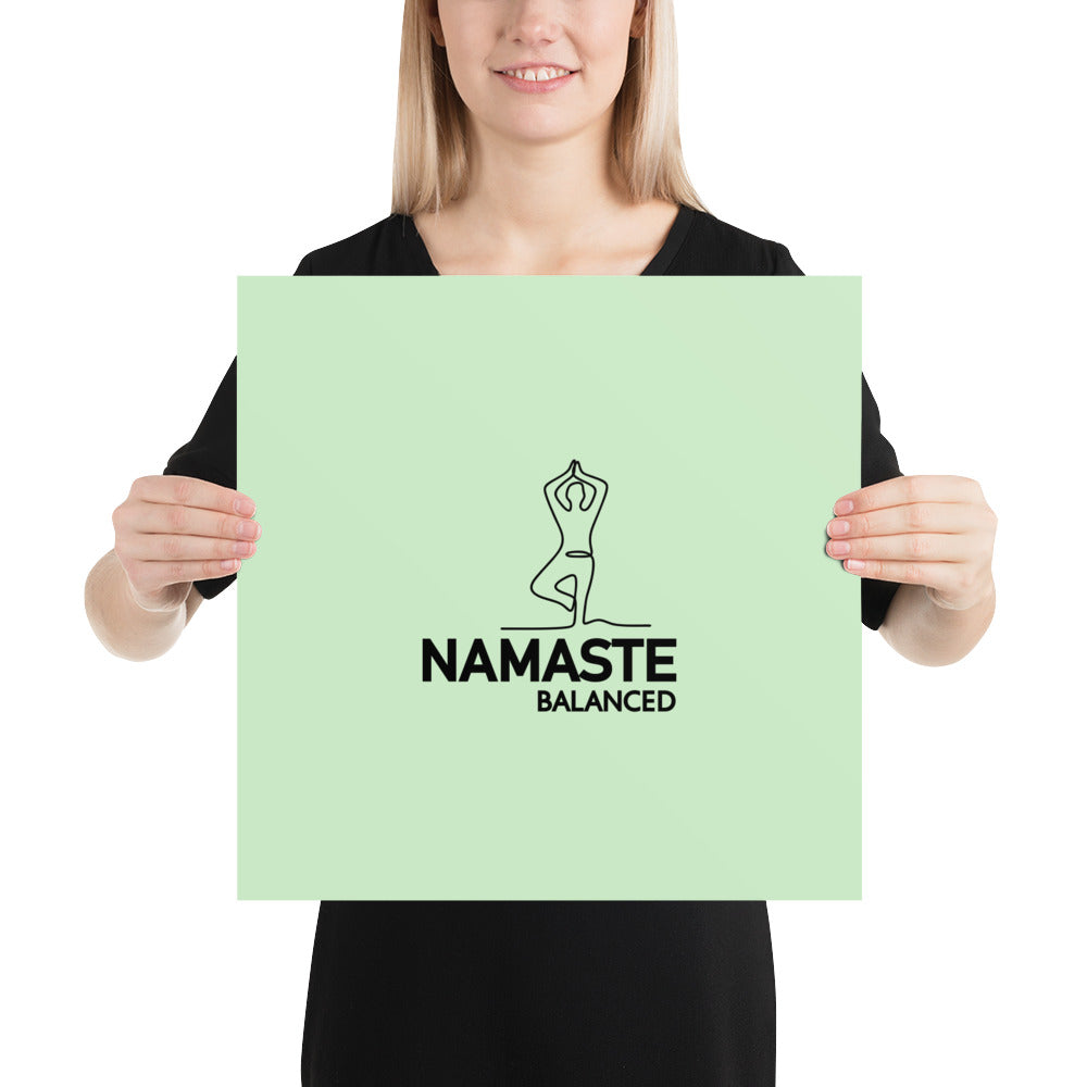 NAMASTE BALANCED - Poster