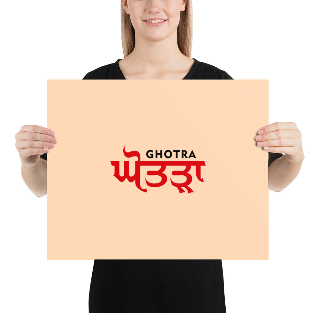 GHOTRA - Poster