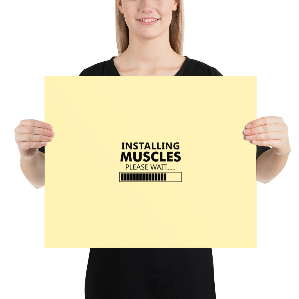 INSTALLING MUSCLES - Poster