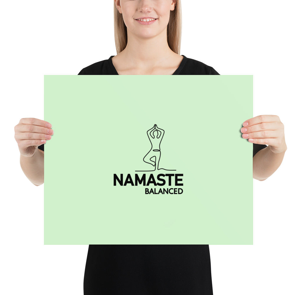 NAMASTE BALANCED - Poster