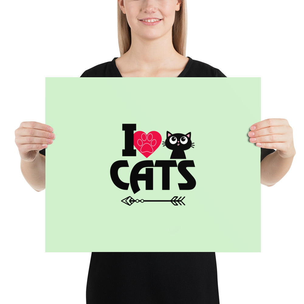 I LOVE CATS - Poster