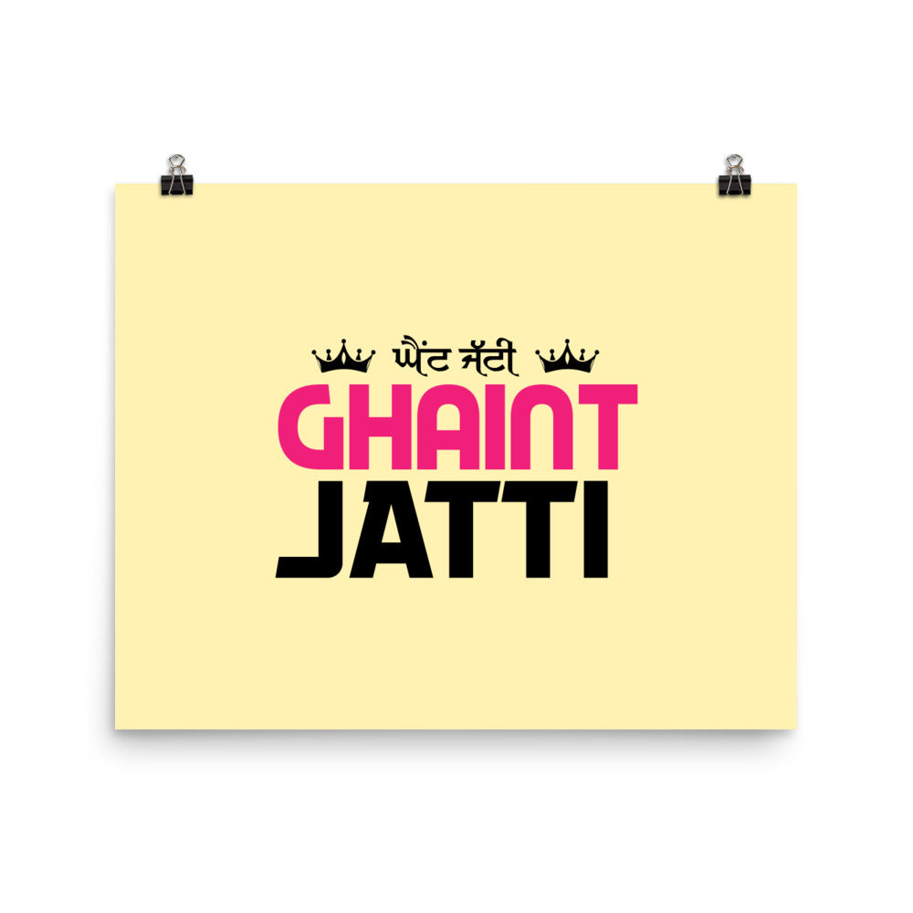 GHAINT JATTI - Poster