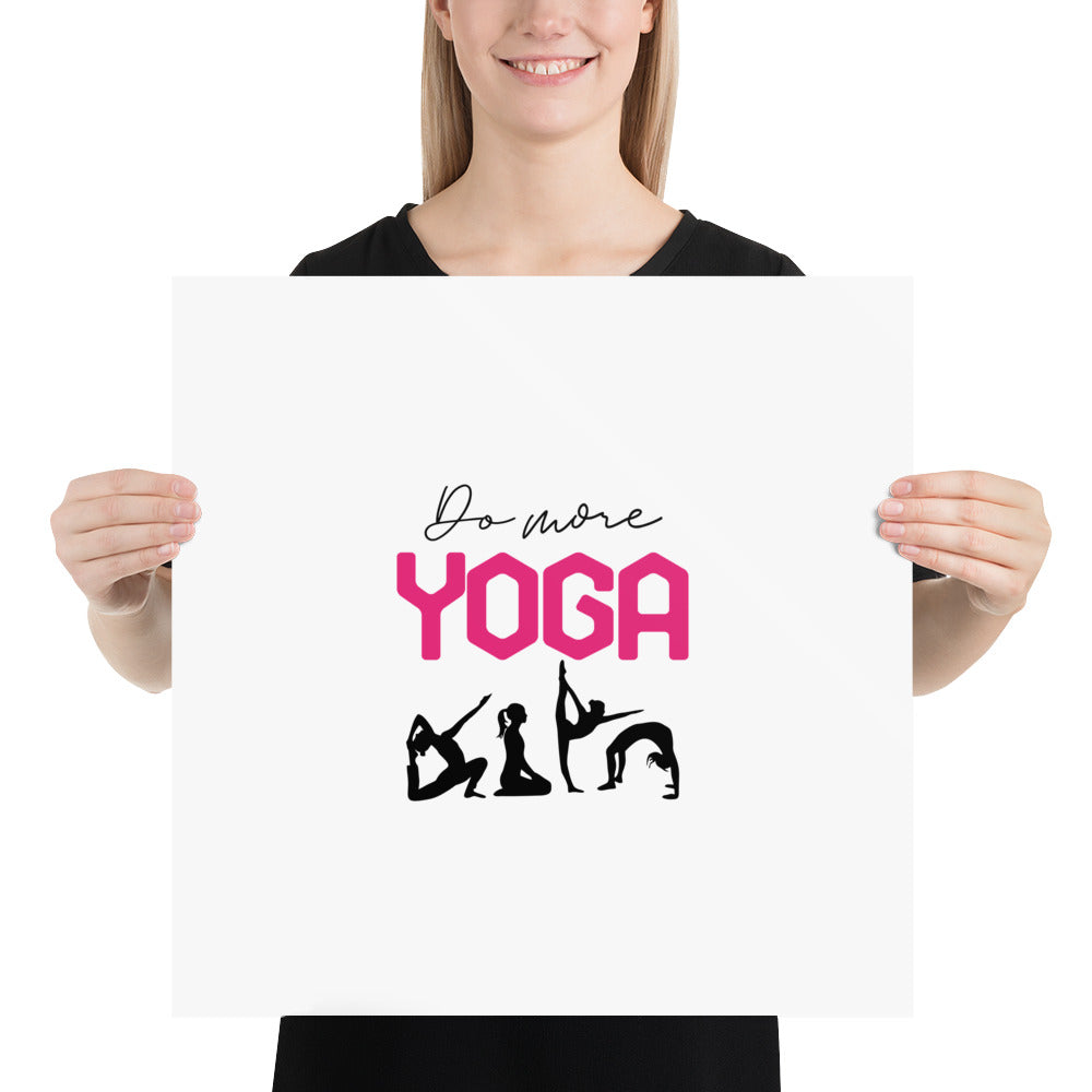 DO MORE YOGA - Poster