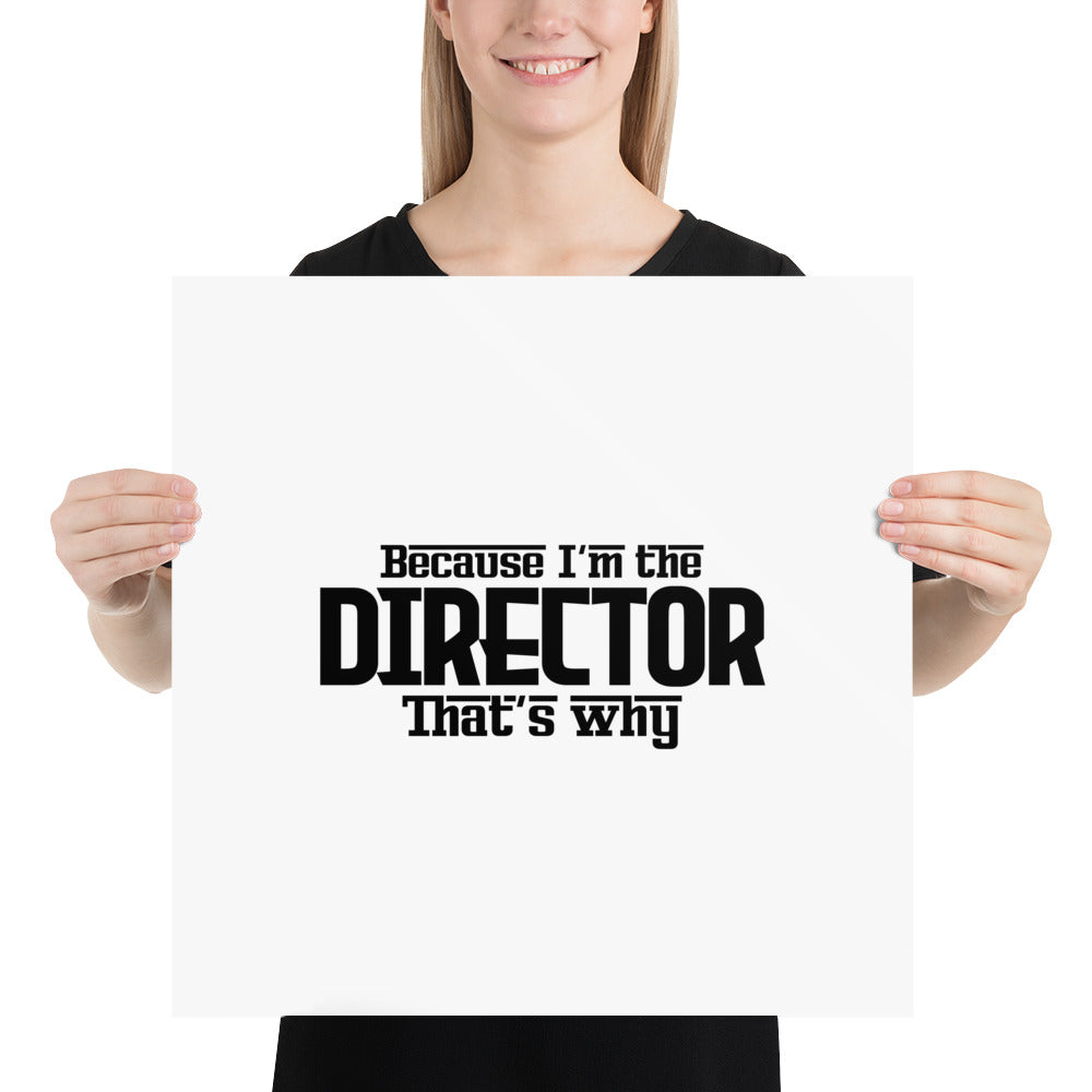 I'M THE DIRECTOR - Poster