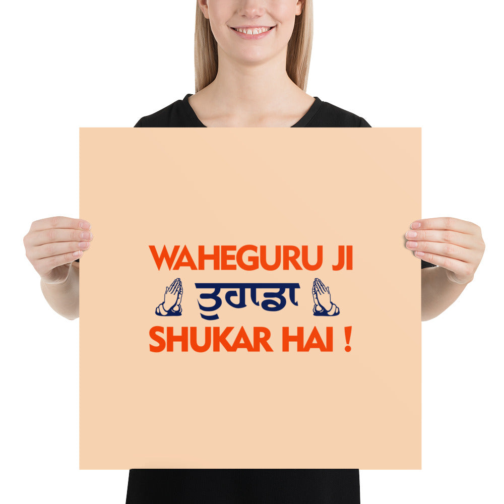 WAHEGURU JI TERA SHUKAR HAI - Poster