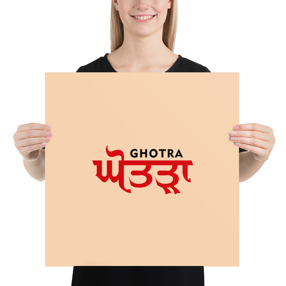 GHOTRA - Poster