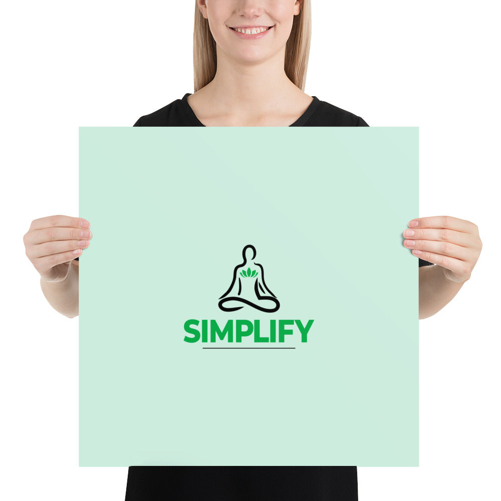 SIMPLIFY - Poster