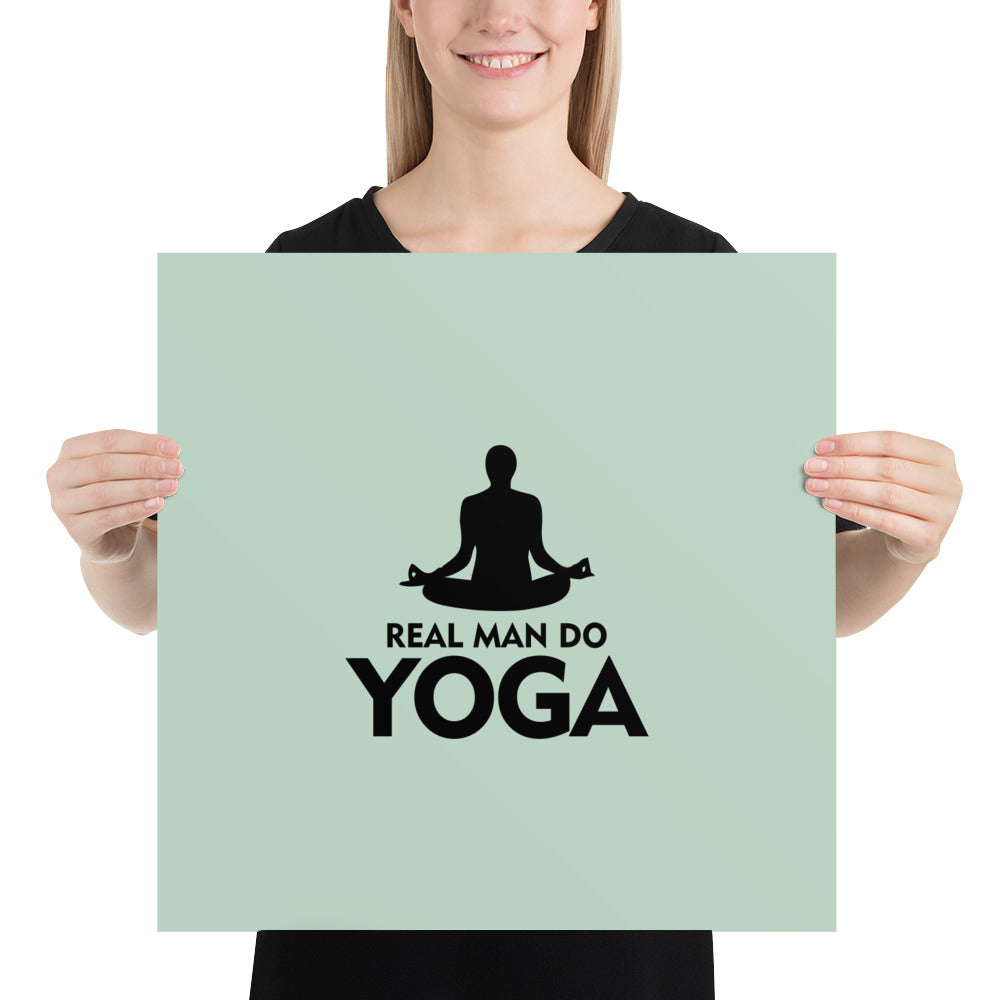 REAL MAN DO YOGA - Poster