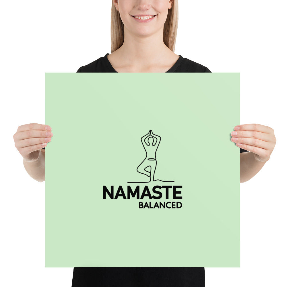 NAMASTE BALANCED - Poster