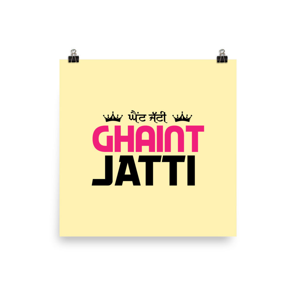 GHAINT JATTI - Poster