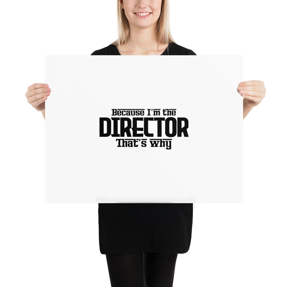 I'M THE DIRECTOR - Poster