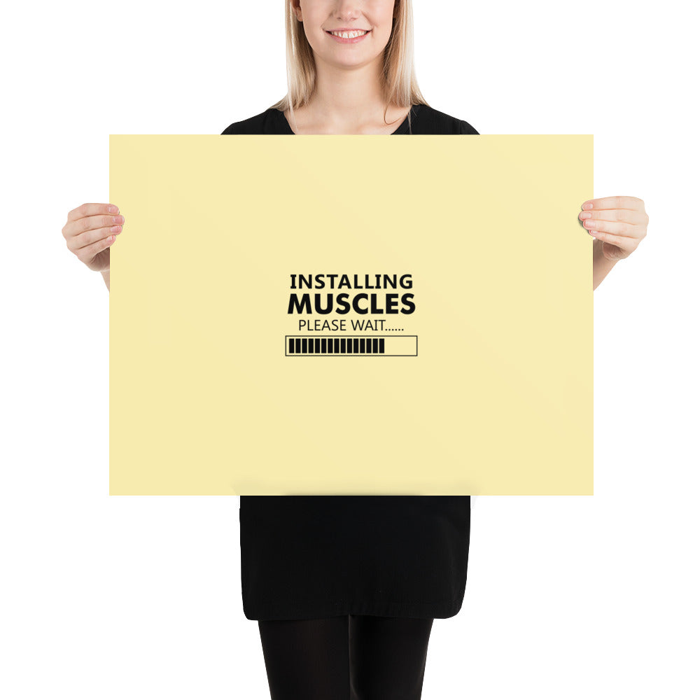 INSTALLING MUSCLES - Poster