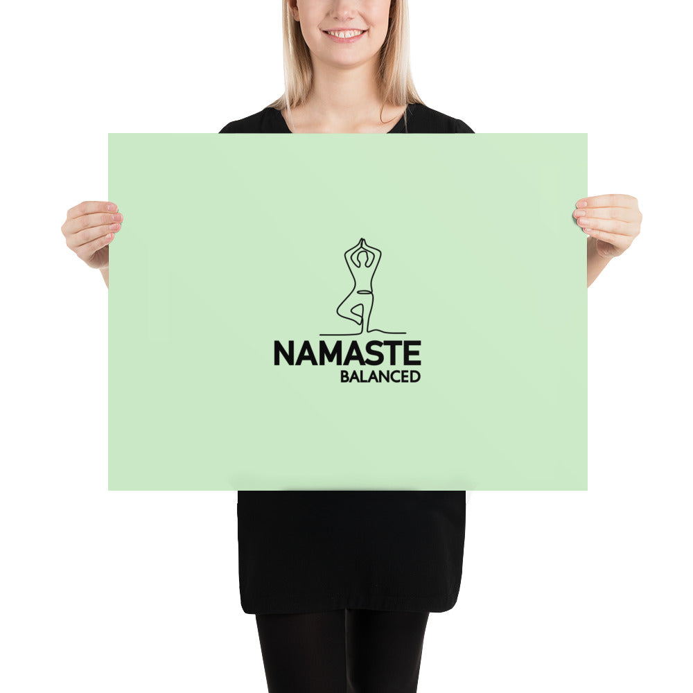 NAMASTE BALANCED - Poster