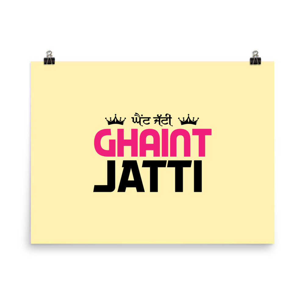 GHAINT JATTI - Poster