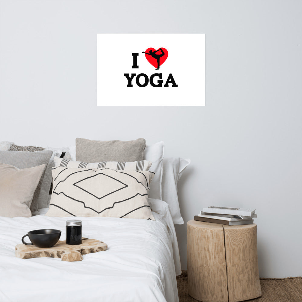 I LOVE YOGA - Poster