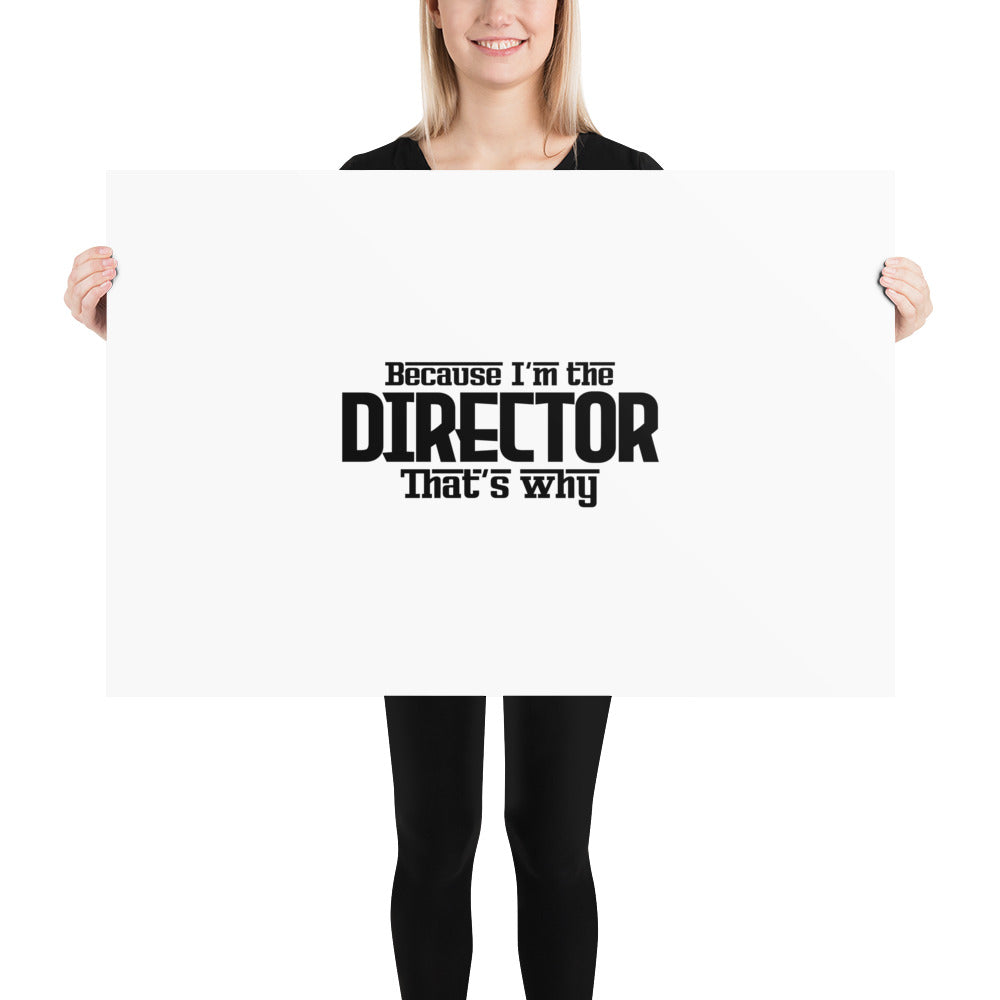 I'M THE DIRECTOR - Poster