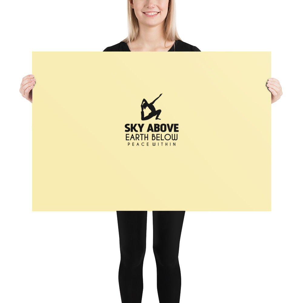 SKY ABOVE EARTH BELOW - Poster