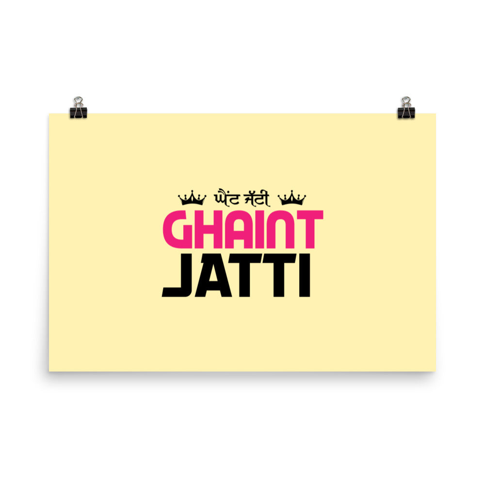 GHAINT JATTI - Poster