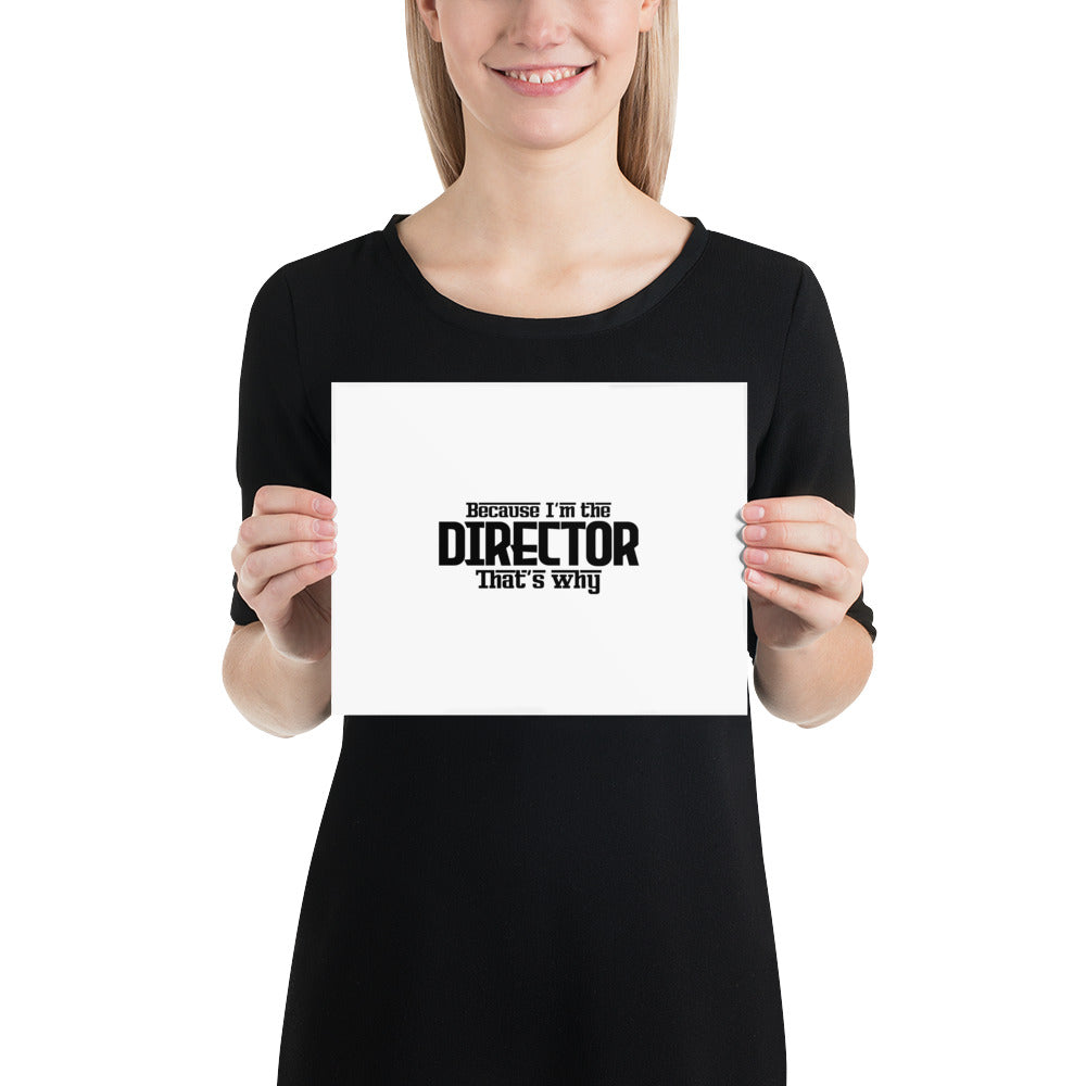 I'M THE DIRECTOR - Poster