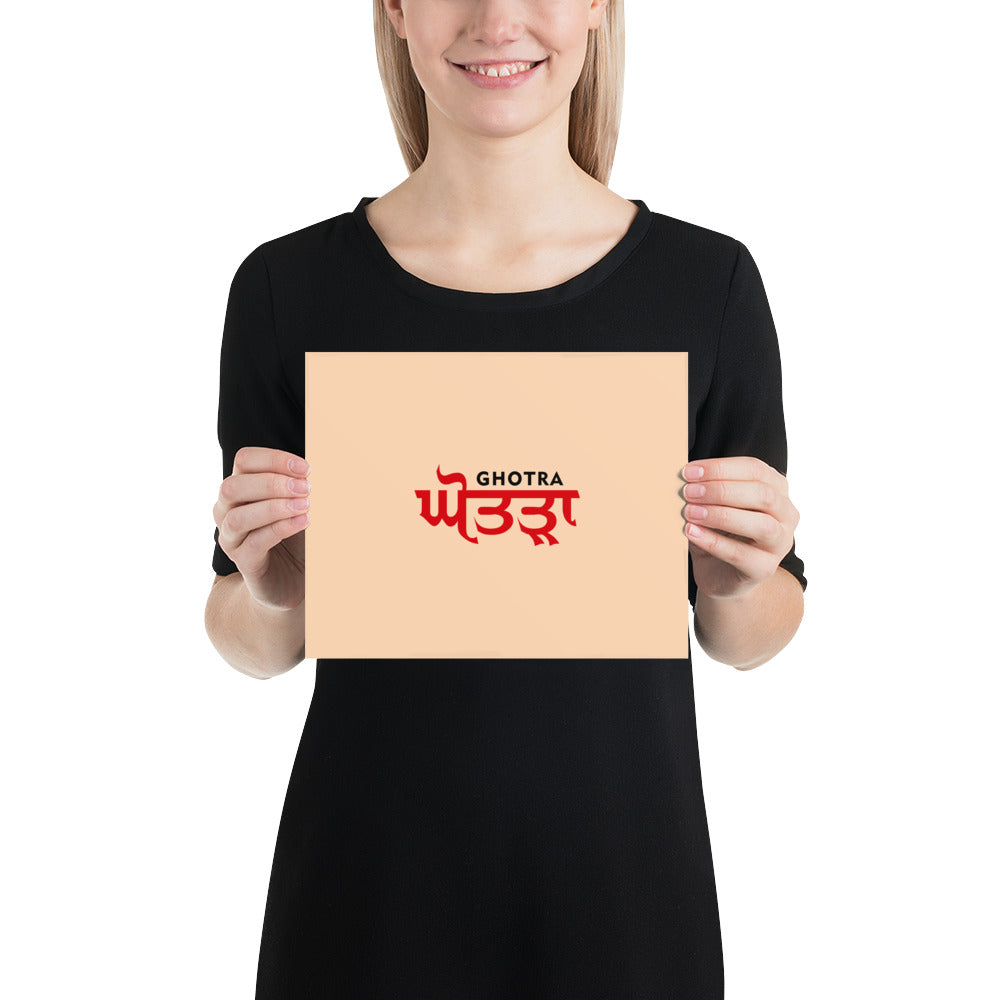 GHOTRA - Poster