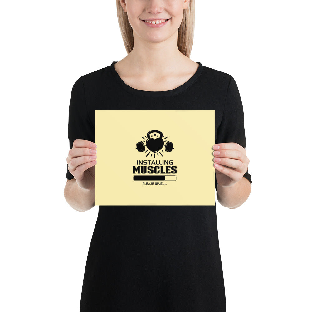 INSTALLING MUSCLES - Poster