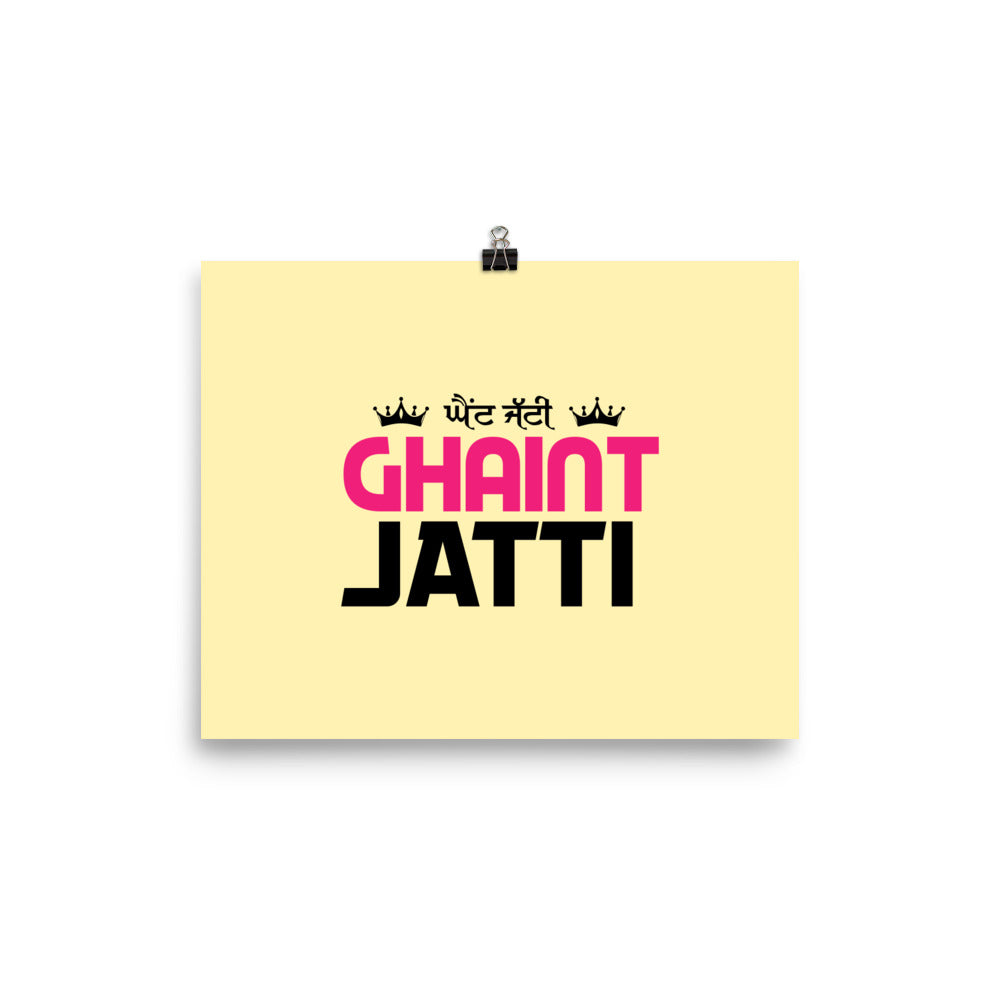 GHAINT JATTI - Poster