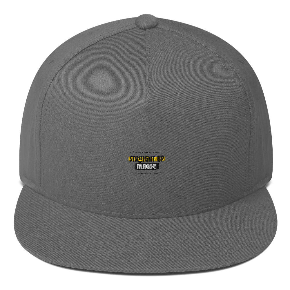 Straight up magic-- Flat Bill Cap