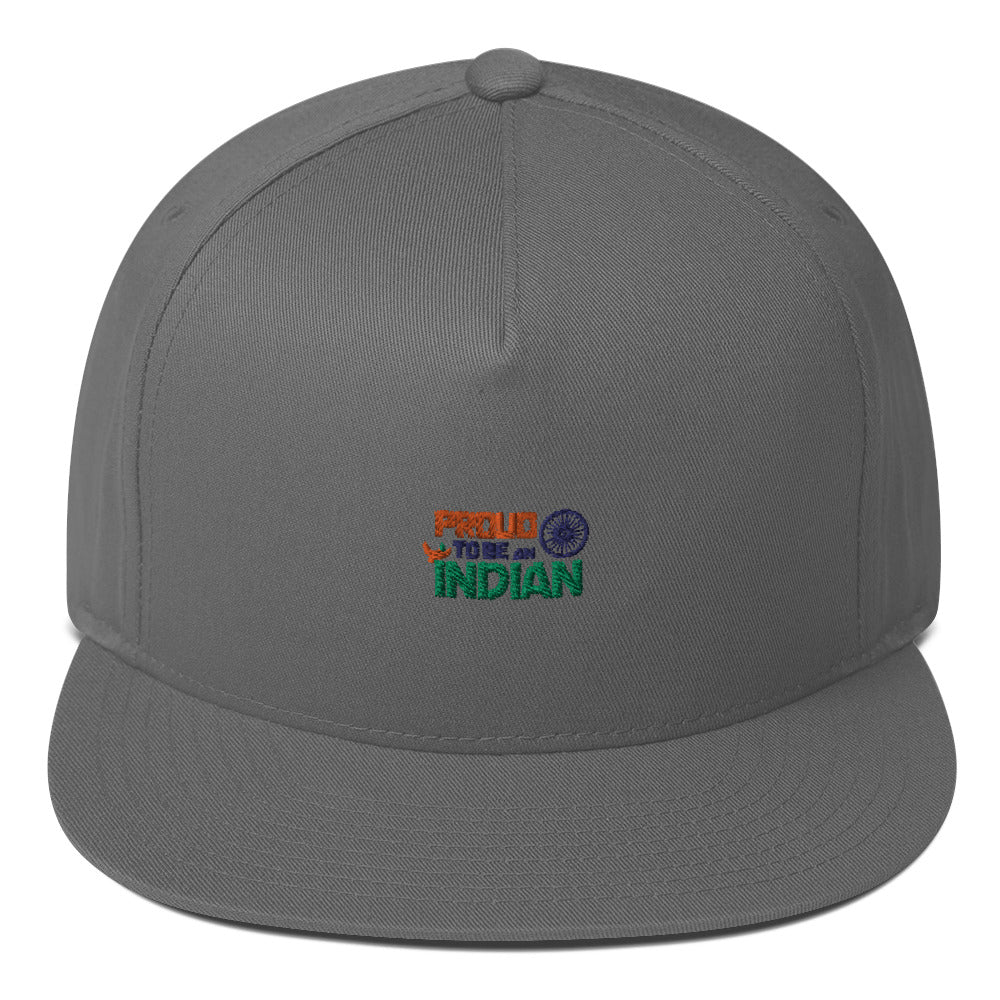 PROUD TO BE AN INDIAN - Flat Bill Cap