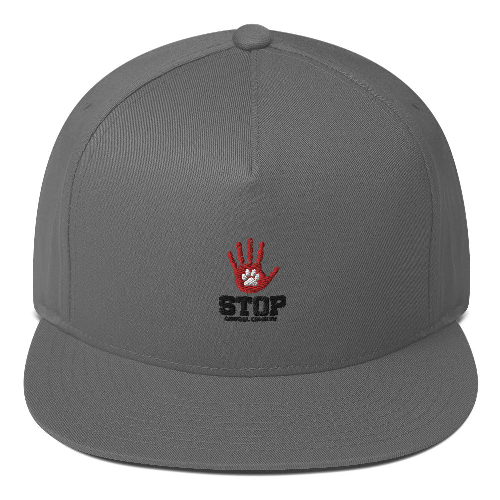 STOP ANIMAL CRUELTY - Flat Bill Cap