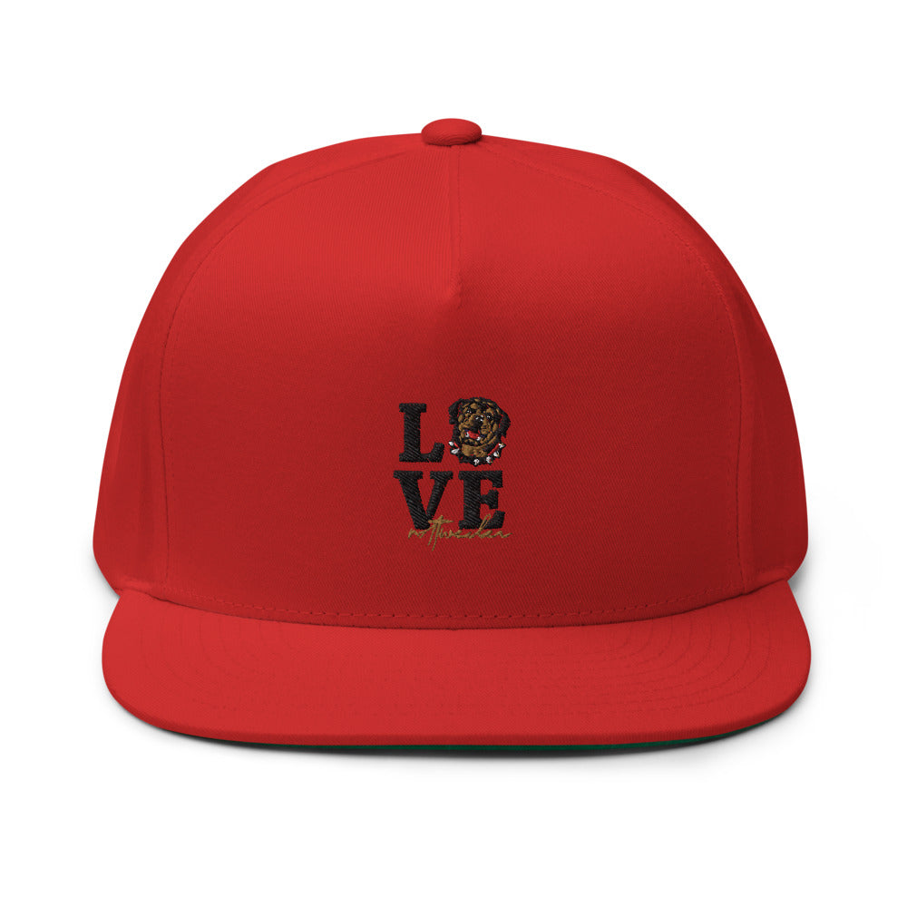 LOVE  ROTTWEILER - Flat Bill Cap