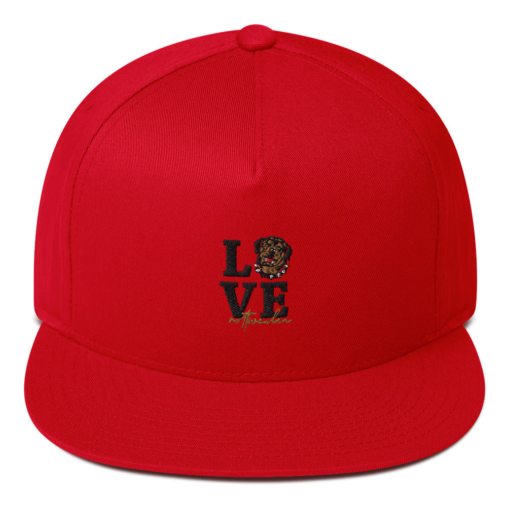 LOVE  ROTTWEILER - Flat Bill Cap