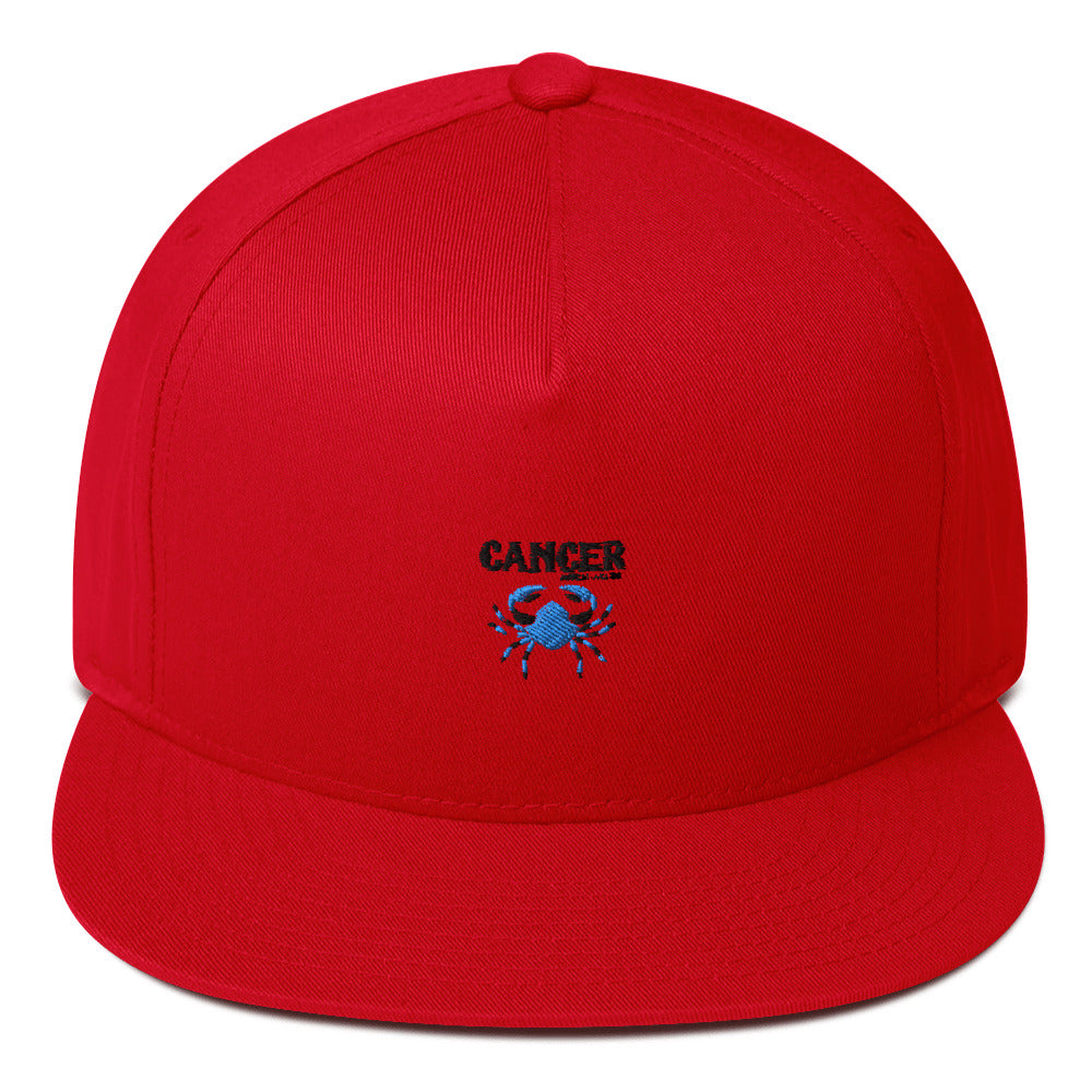 CANCER - Flat Bill Cap