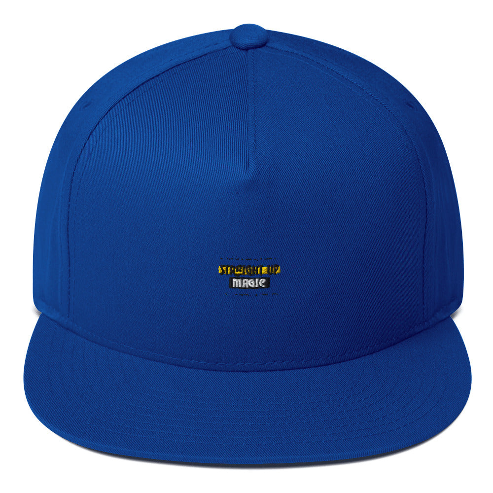 Straight up magic-- Flat Bill Cap