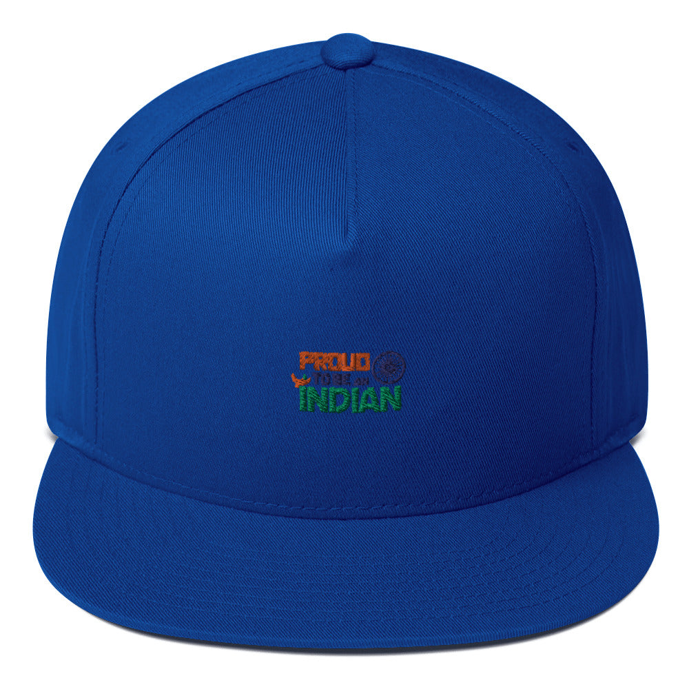 PROUD TO BE AN INDIAN - Flat Bill Cap