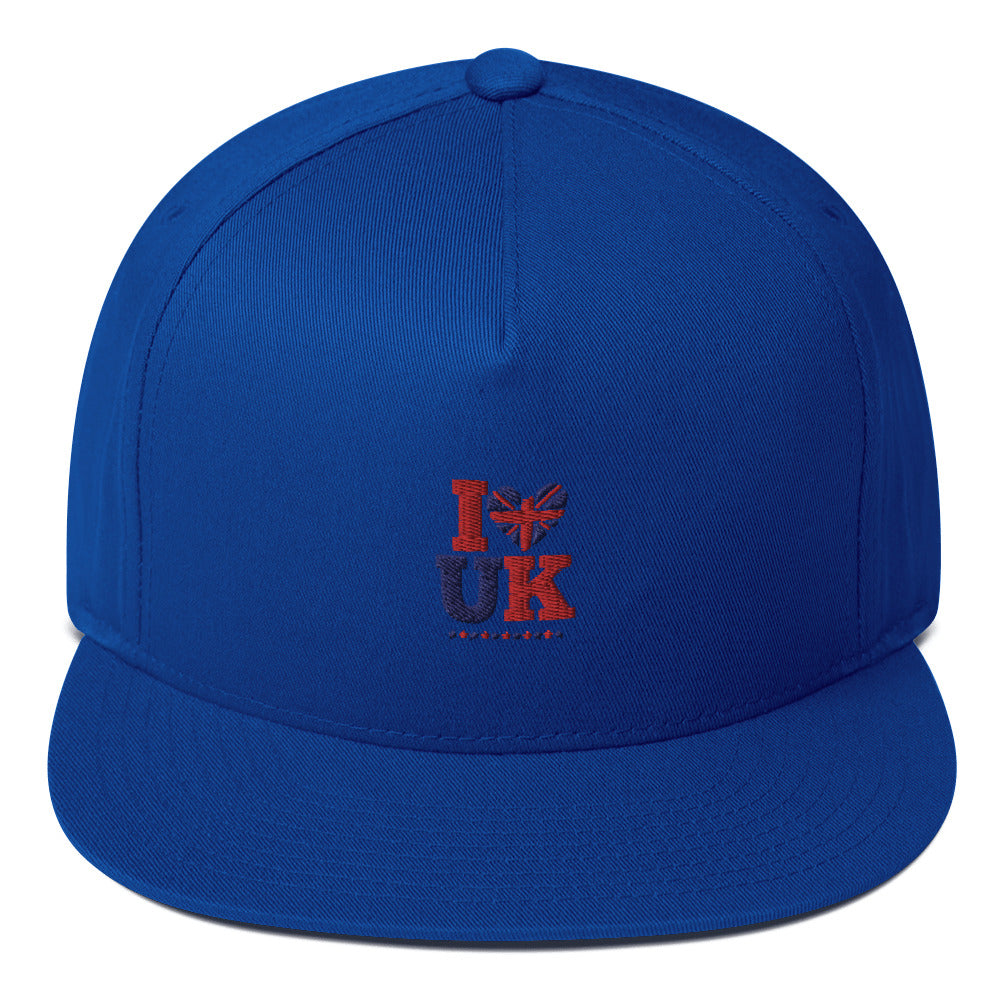 I LOVE UK - Flat Bill Cap