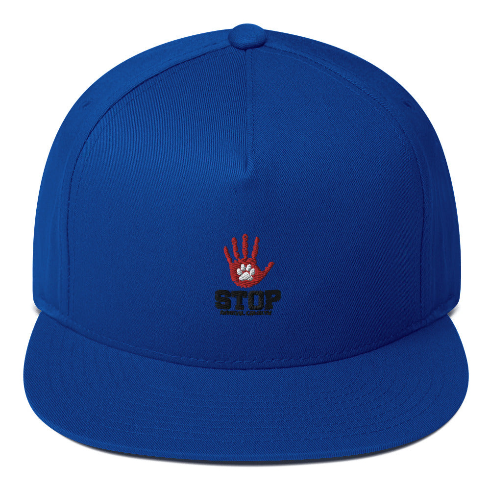 STOP ANIMAL CRUELTY - Flat Bill Cap