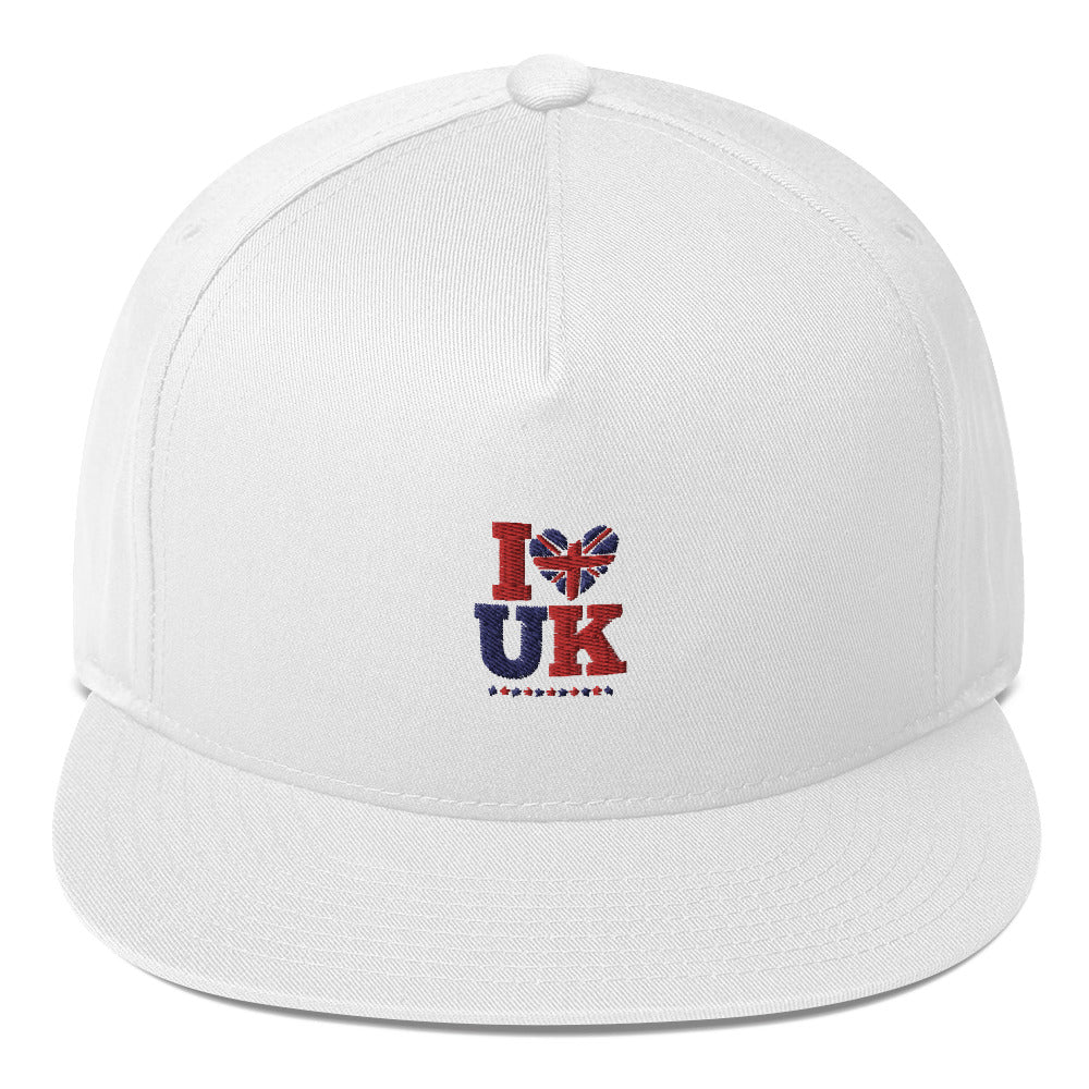 I LOVE UK - Flat Bill Cap