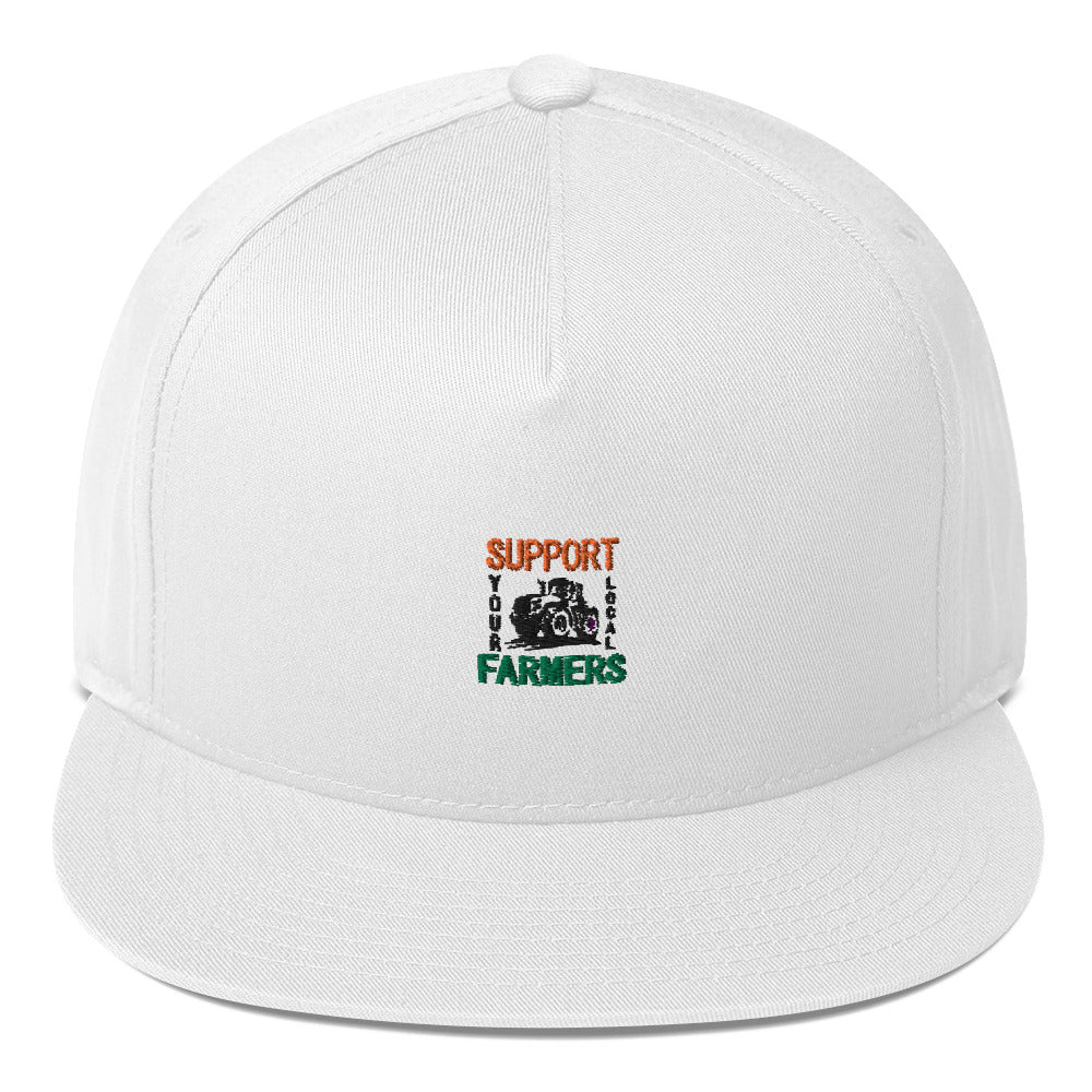 SUPPORT YOUR LOCAL FARMERS - Flat Bill Cap