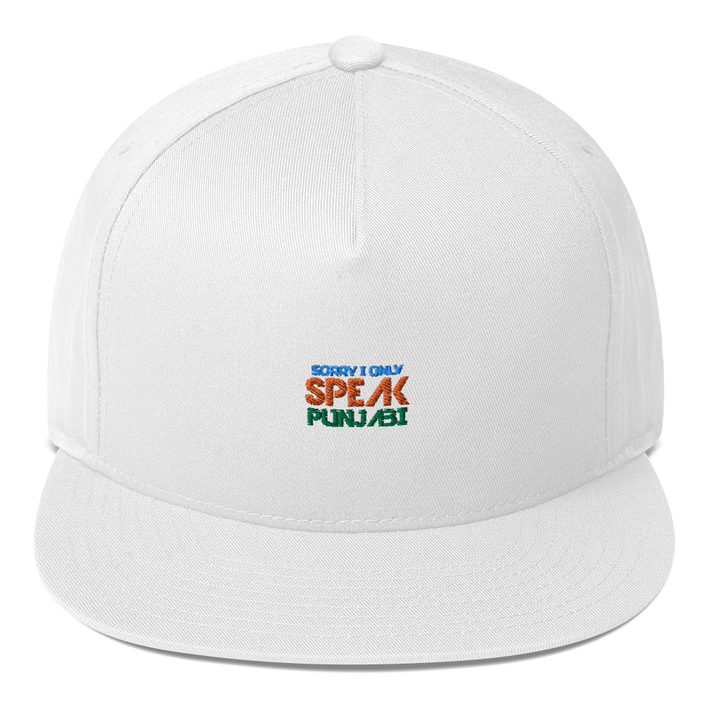 SORRY I ONLY SPEAK PUNJABI - Flat Bill Cap