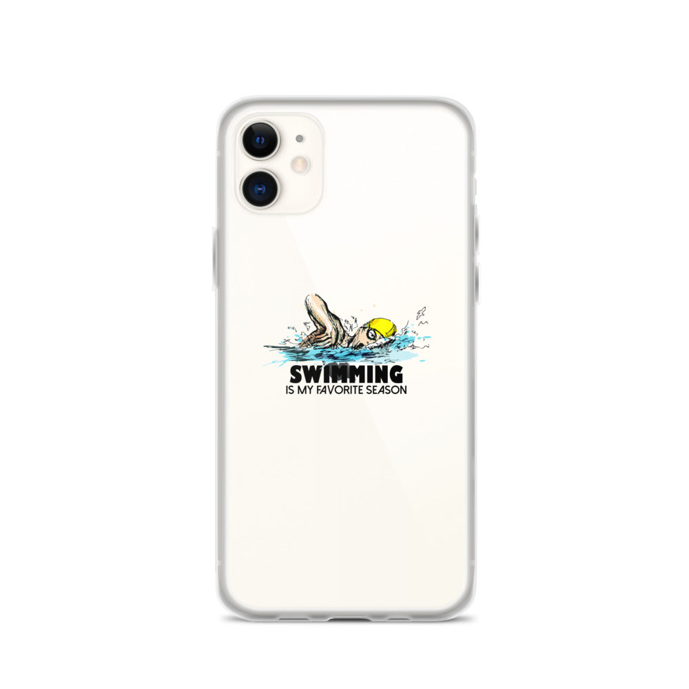 Swimming- iPhone Case Transparent