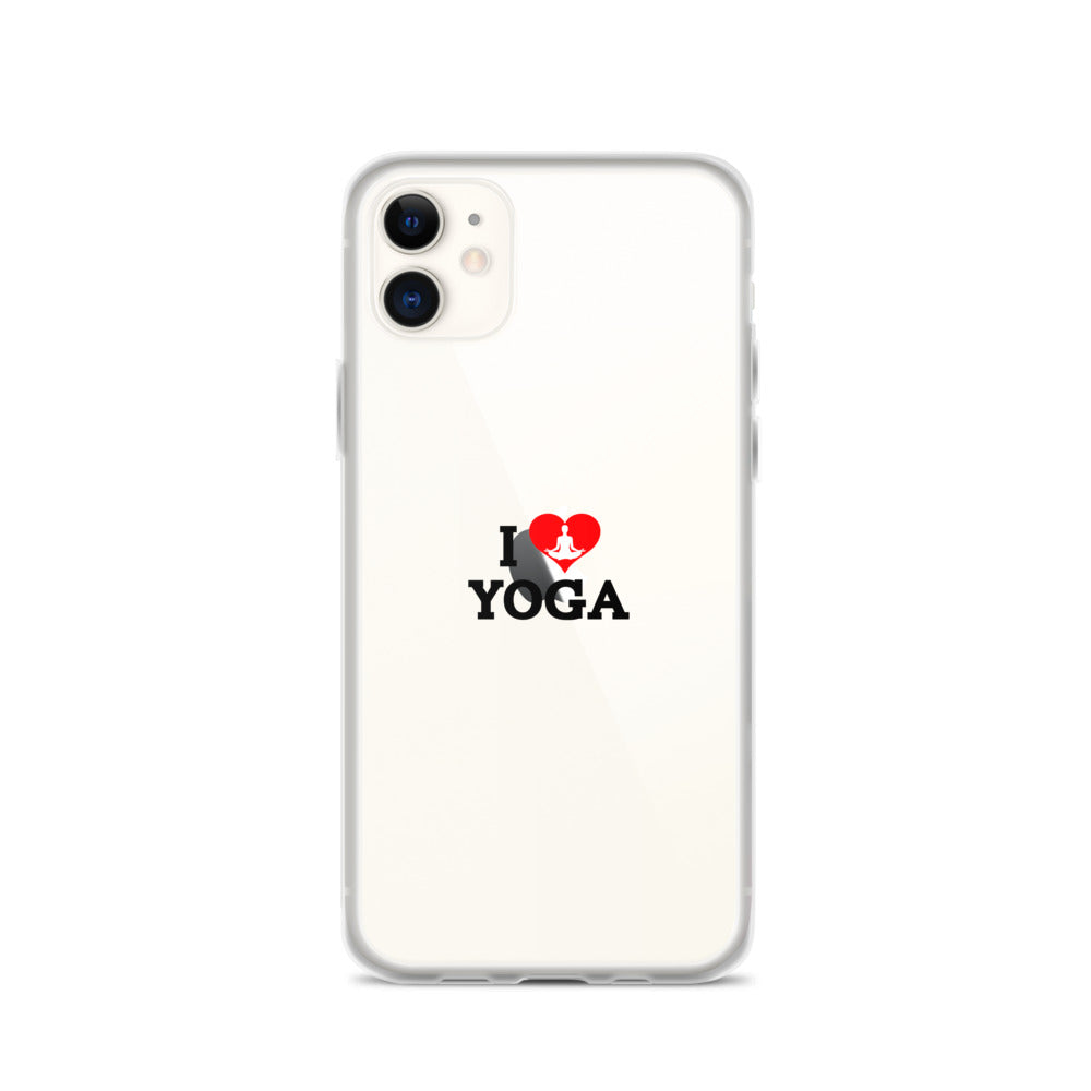 I LOVE YOGA- iPhone Case Transparent