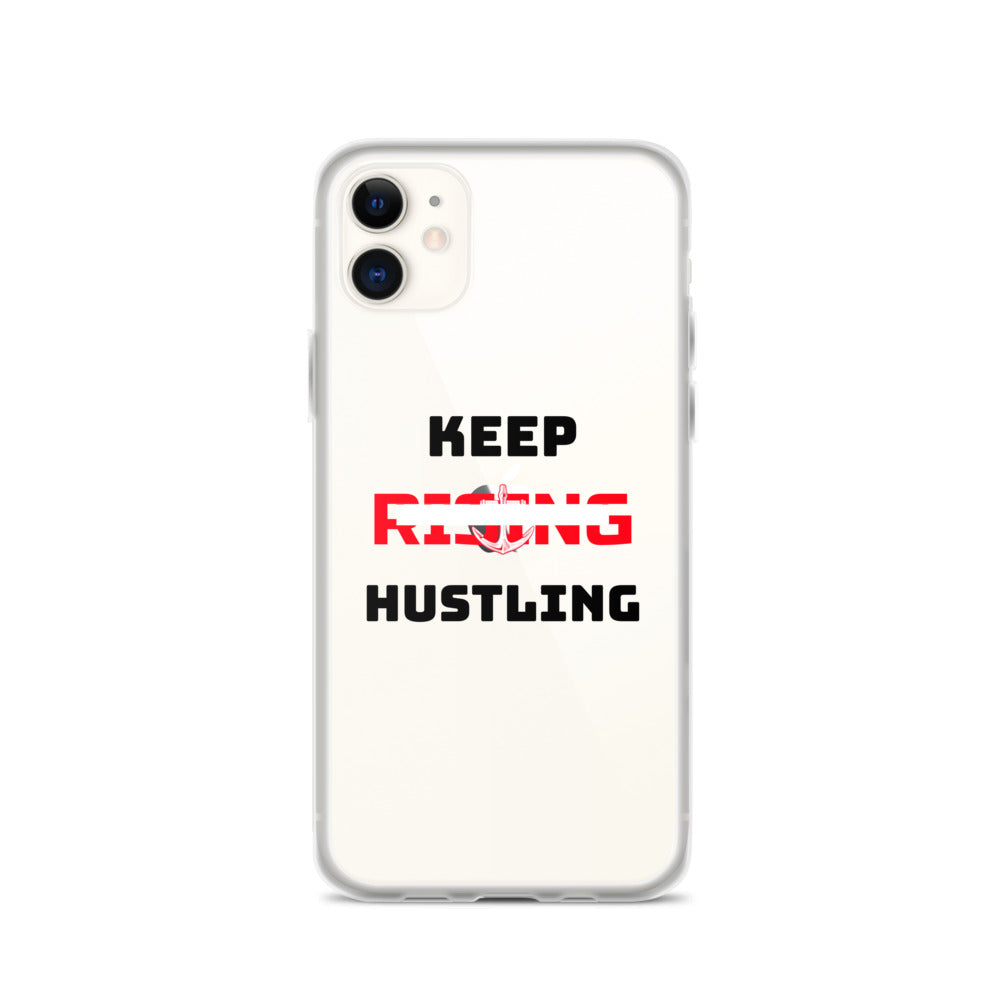 KEEP RISING HUSTLING - iPhone Case Transparent