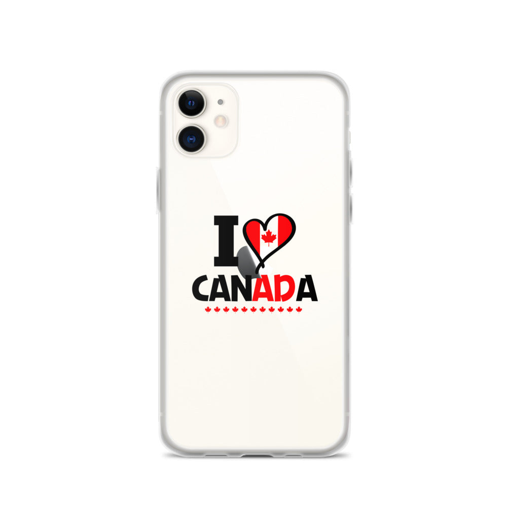 I LOVE CANADA - iPhone Case Transparent
