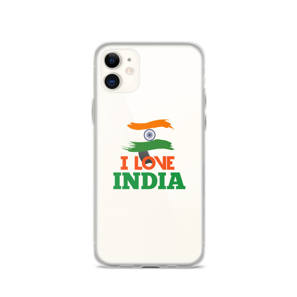 I LOVE INDIA - iPhone Case Transparent