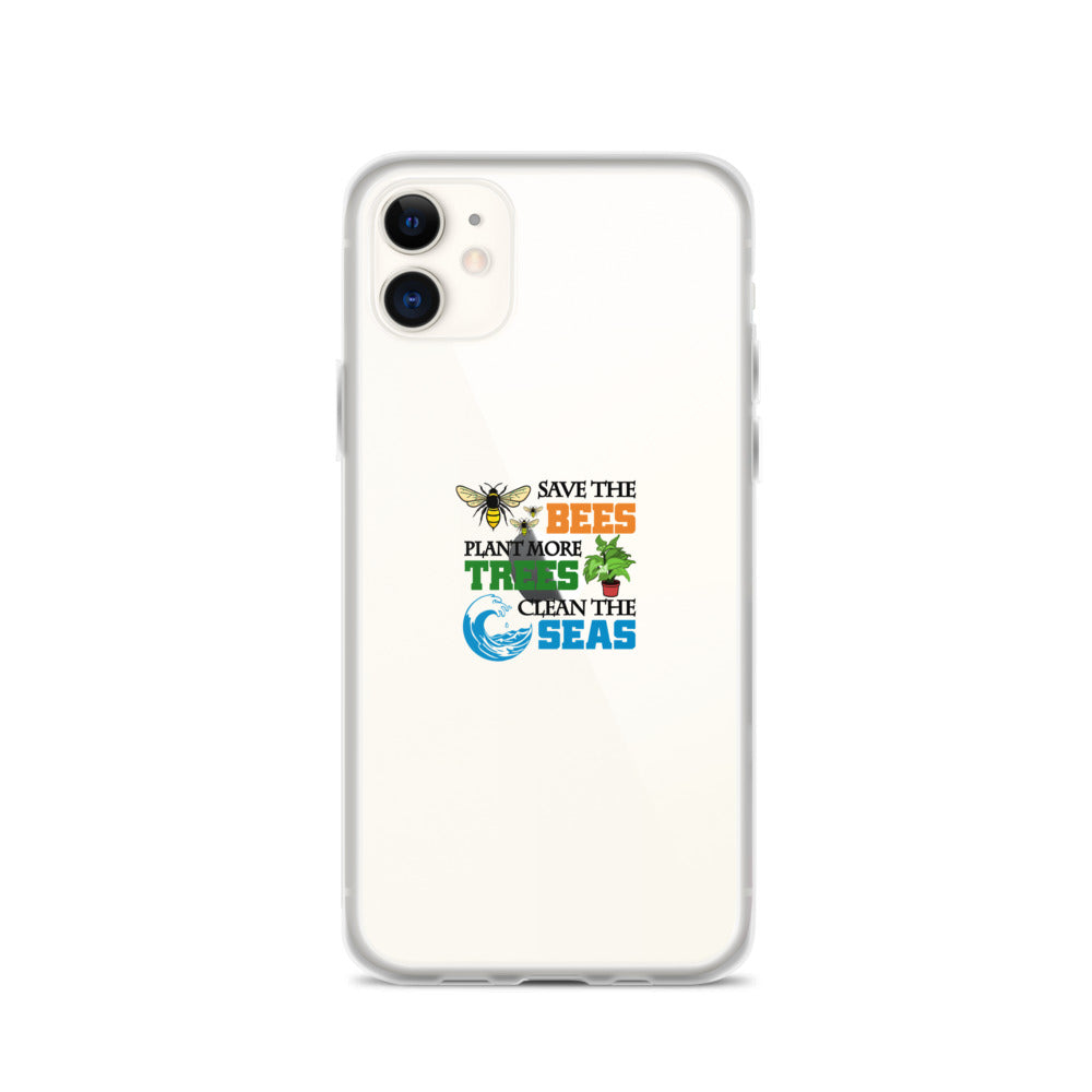 SAVE THE BEES - iPhone Case Transparent