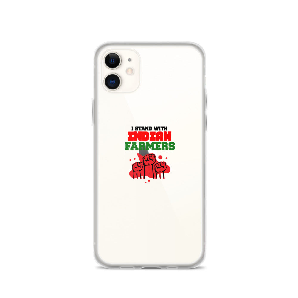 I STAND WITH INDIAN FARMERS - iPhone Case Transparent