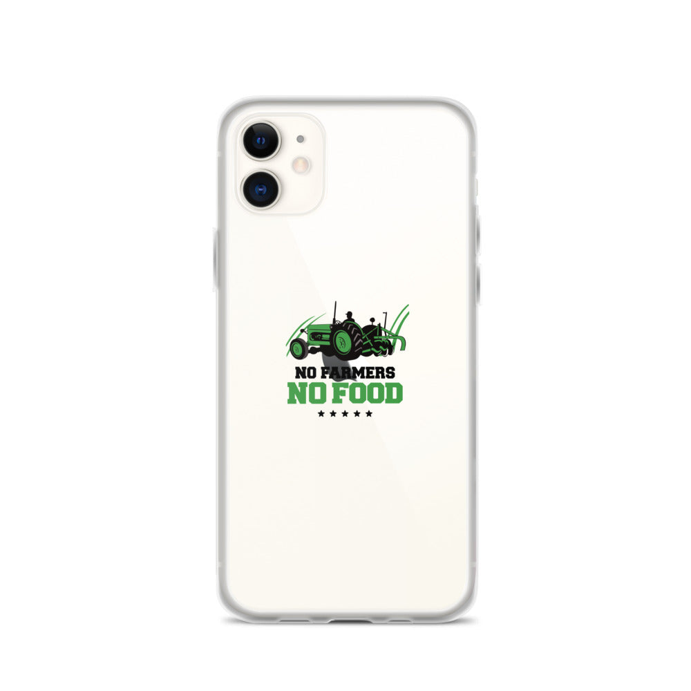 NO FARMERS NO FOOD - iPhone Case Transparent