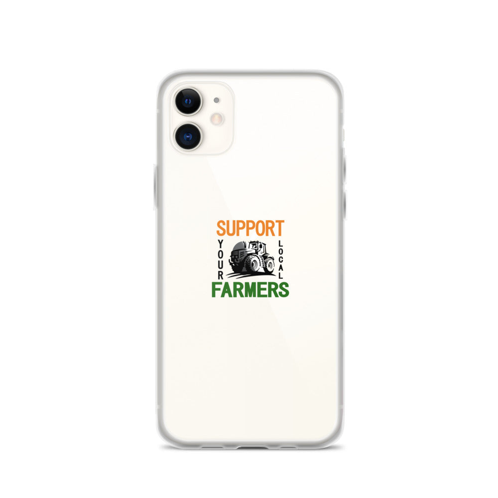 SUPPORT YOUR LOCAL FARMERS - iPhone Case Transparent